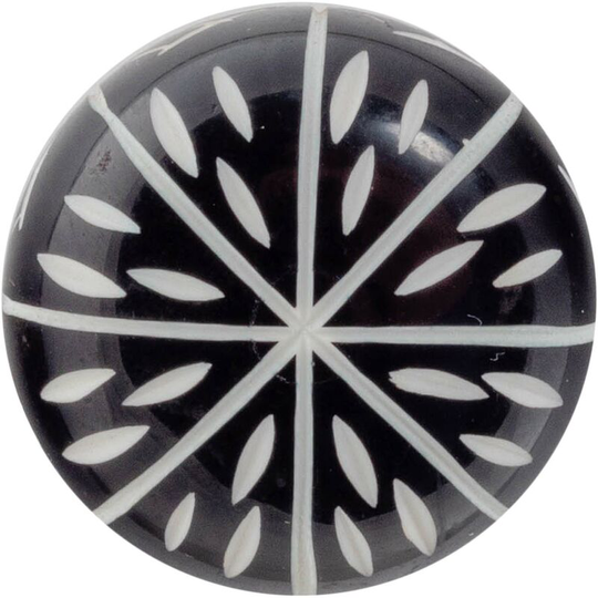 Resin Cabinet Knob - Black - Nicola Spring