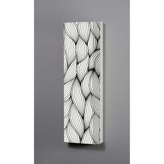 Graphic Pattern 8 Pair Shoe Storage Cabinet