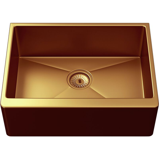 Excel Single Bowl Belfast Style Sink & Waste Copper - Ellsi