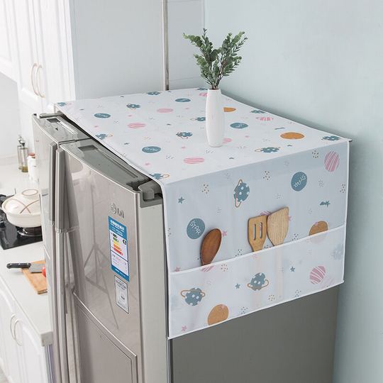 Sunflowergb - Refrigerator Dust Cover Washing Machine Dust Cover-Multi-Function-Waterproof and Dustproof-L,60*180cm