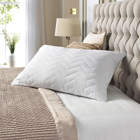 Slumberdown Luxury Cool Touch Quilted Firm Support Side Sleeper Pillow