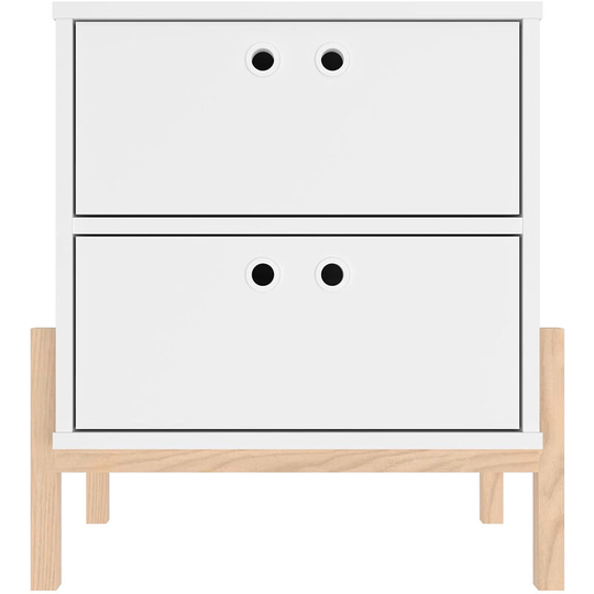 Out & out Phoenix White Bedside Table