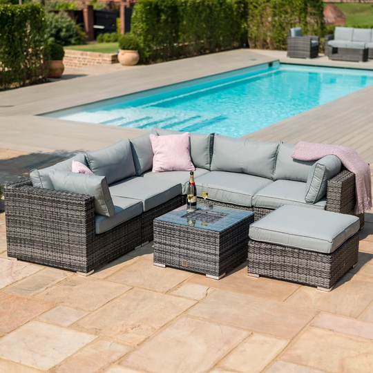 London Rattan Corner Group - with Ice Bucket