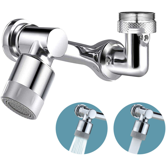 1080 Degree Rotatable Splash Filter Faucet Universal Kitchen Bathroom Water Faucet Extender Sprayer, Shower & Foam - Shower & Foam