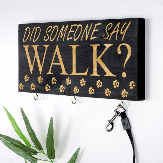 Menefee 3 - Hook Wall Mounted Coat Rack in Black/Gold