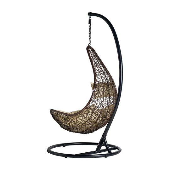 Glouster Rattan Swing Chair with Stand