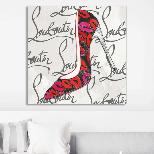 Kiss My Loubo's by Jodi - Wrapped Canvas Painting Print