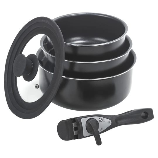 Symple Stuff Medzarents 4 Pieces Hard-Anodized Aluminum Non Stick Cookware Set