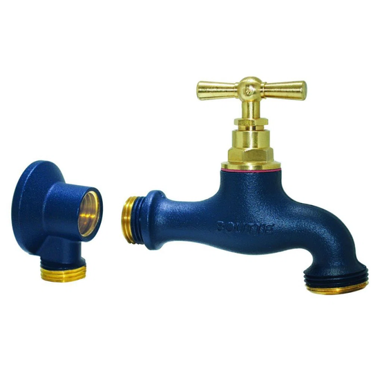 Outdoor Faucet And Matching Brass Sconce Saphir
