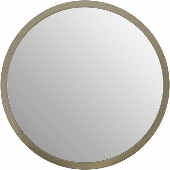 Wall Mirror Bathroom / Bedroom / Hallway Wall Mounted Small Silver Mirrors / Round Minimalistic Mirrors For Living Room 4 x 34 x 34 - Premier