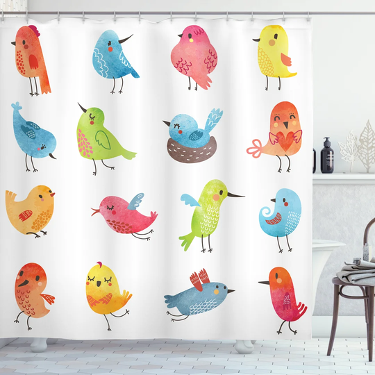 Biyanca 13 Piece Polyester Shower Curtain Set
