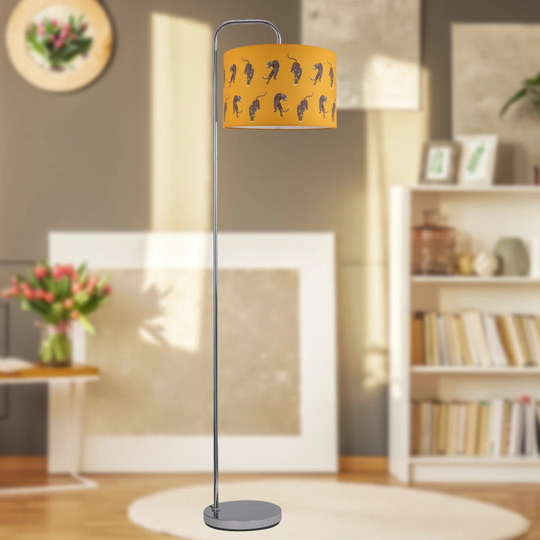 Barys 155.5cm Chrome Arched/Arc Floor Lamp