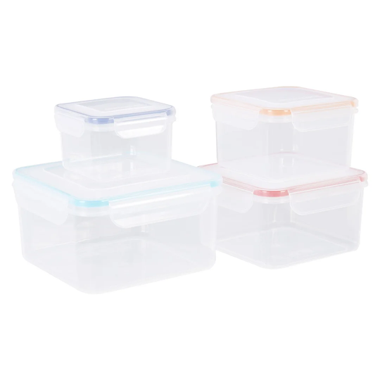 4Pc Square Food Containers