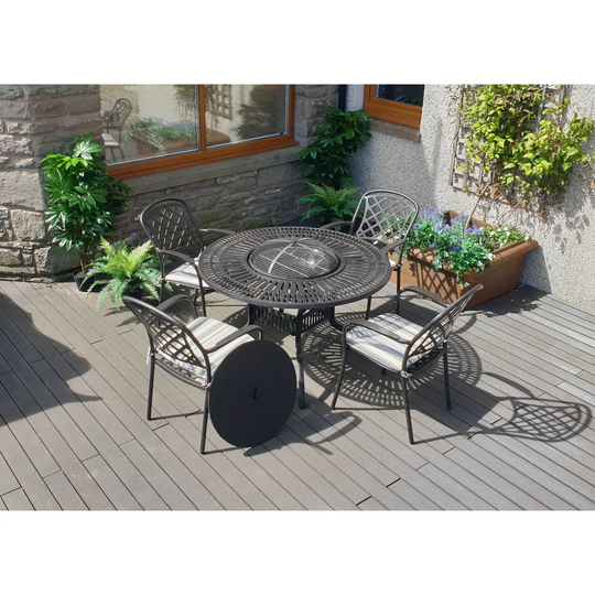 Bientot 4 Seater Dining Set with Cushions