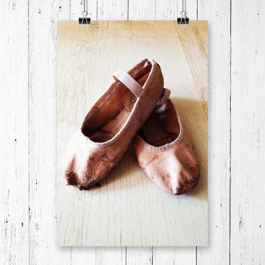 'Pink Ballet Shoes' Graphic Art