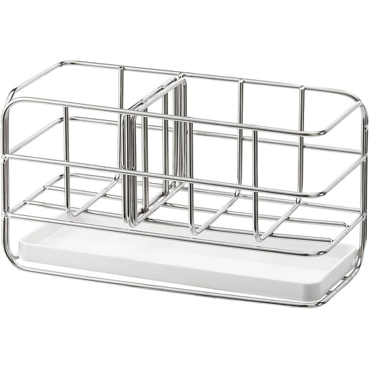 Kitchen Sponge Holder, Cart Organizer for Stainless Steel Adhesive Sink, Liquid Dishwood Shopping Cart for Anti-Rust Dishwasher, Liquid Drainer Basket
