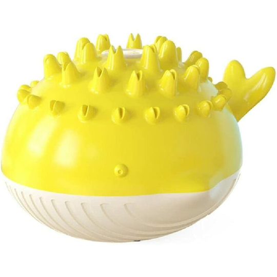 Pet Floating Bathtub - Durable Dog Swimming Pool Toy - Dog Swimming Supplies - Molar Biting Toy(Yellow)