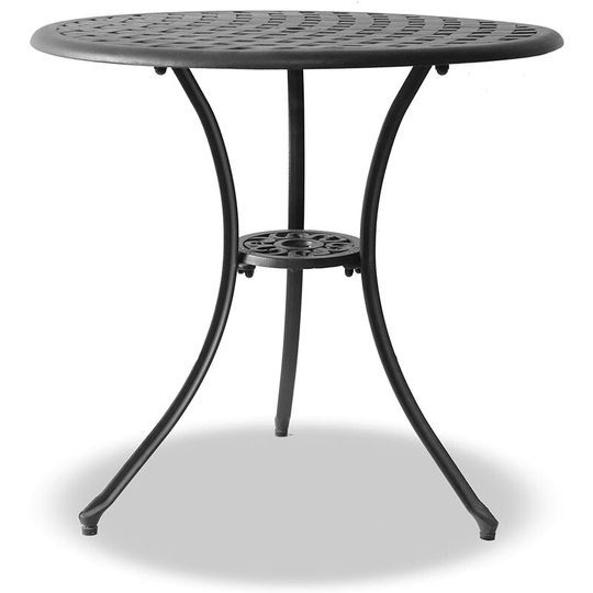 Homeology OSHOWA Garden & Patio Cast Aluminium Bistro Table in Black