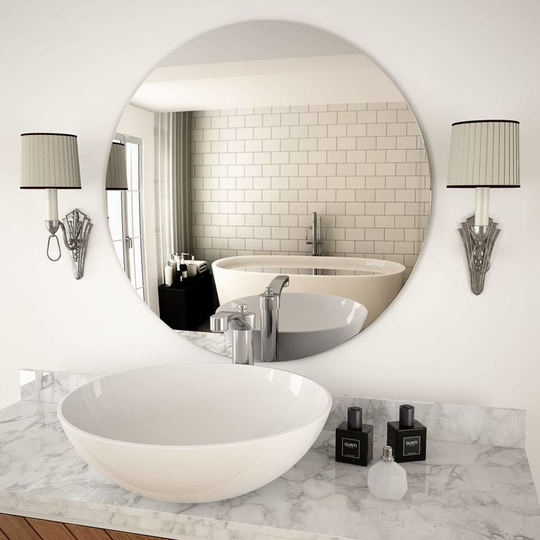 Hommoo Wall Mirror 70 cm Round Glass VD11654