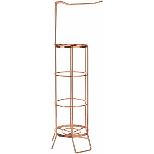 Rose Gold Toilet Roll Holder - Premier Housewares