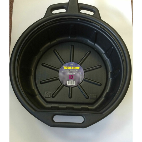 Pro 16 Litre Waste Oil Pan Coolant Fuel Fluid Drain Tray Bucket auto tool