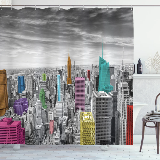 Arizel Polyester Shower Curtain Set