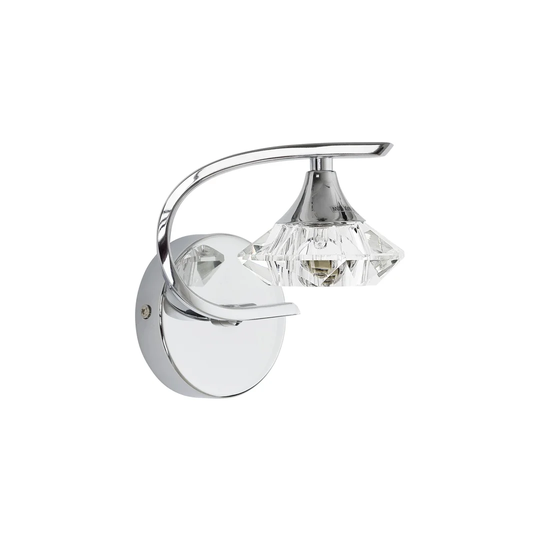 Santana 1 - Light Chrome Armed Sconce