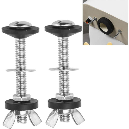 BR-Vie 2 pcs Toilet Tank Bolt Kits Toilet Tank Fixing Flush Tank Bolts Toilet Tank Bolts Toilet Tank Fixing Kit