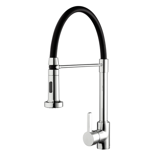 Liquorice Single Handle Monobloc Mixer Tap with Pull Down Spray