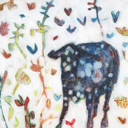 Moona II by Sue Jachimiec - Wrapped Canvas Painting