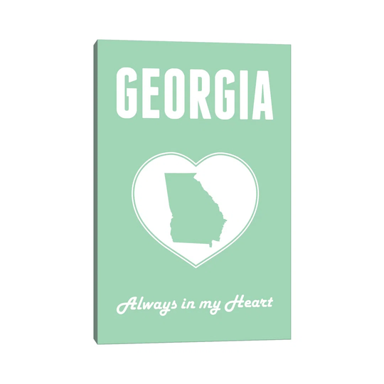 Georgia - Always in my Heart by Benton Park Prints - Wrapped Canvas Print