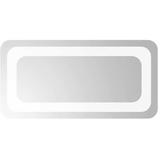 Led Bathroom Mirror 40x20 cm Vidaxl Transparent