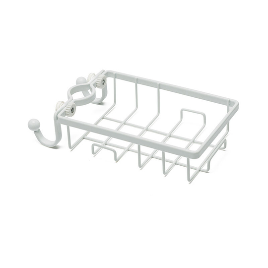Wrought Iron Kitchen Faucet Creative Sink Bathroom Bathroom Drain Storage Storage Rack-White Kitchen
