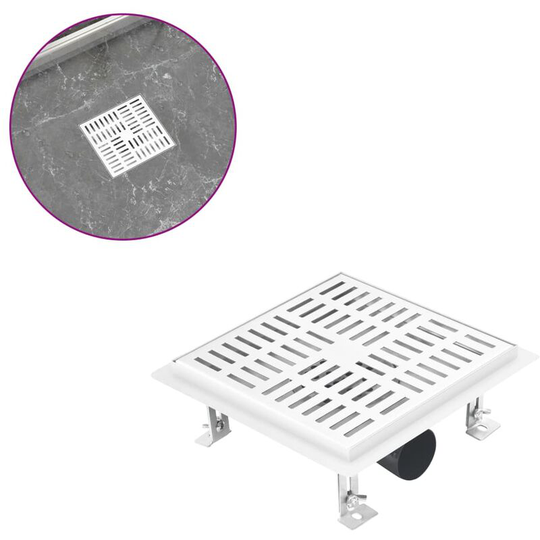 Vidaxl - Shower Drain Checker 20x20 cm Stainless Steel