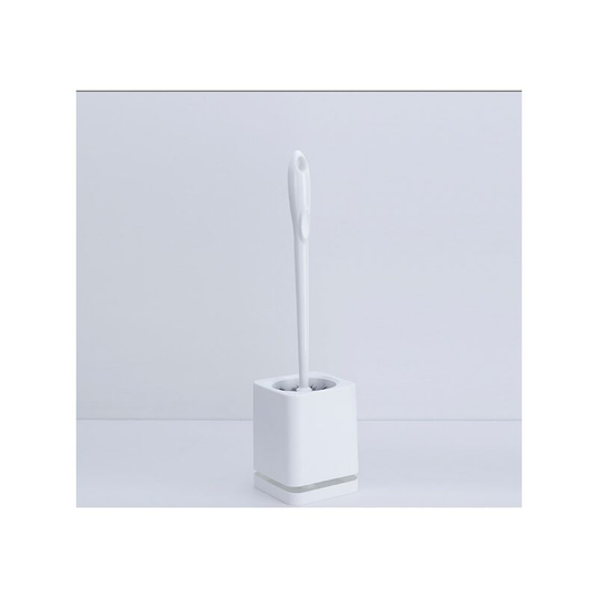 Wall Mounted Toilet Brush Set No Dead Angle Toilet Brush,White