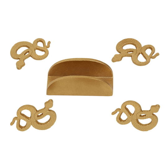 Serpent Coaster Set with Holder