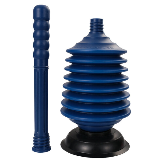 Professional accordion bellows toilet plunger, high pressure plunger can remove heavy block on clogged bathroom toilet, general bathroom plunger-2pcs
