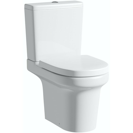 Mode - Burton close coupled toilet with soft close seat - White