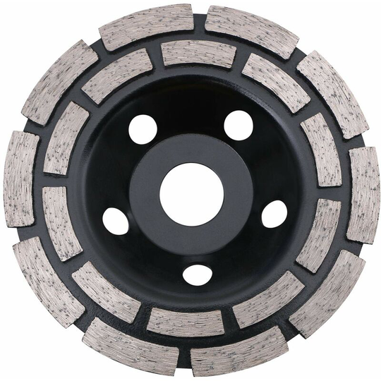 Diamond Blade,Betterlife Concrete Diamond Grinding Wheel 125 x 22.2mm Double Row, Universal Diamond Grinding Wheel for Grinding Concrete, Stone,