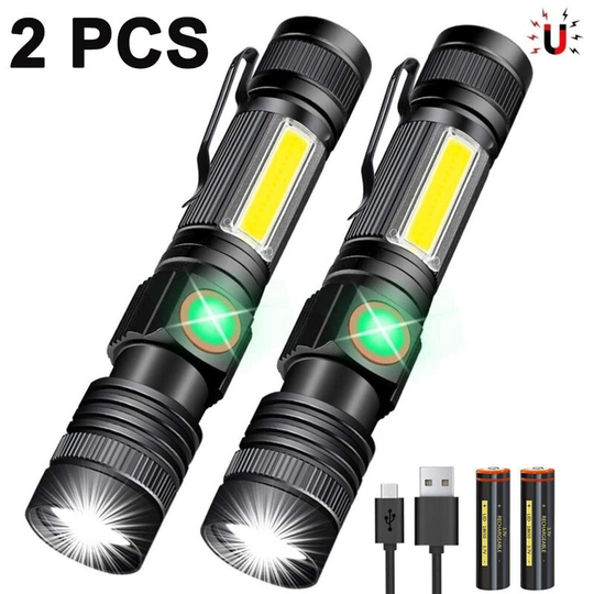 Devenirriche - Black Light Flashlight Rechargeable, 3in1 led Tactical Flashlight uv Black Light & Redlight, 1200Lumen 7 Light Modes, Zoomable,