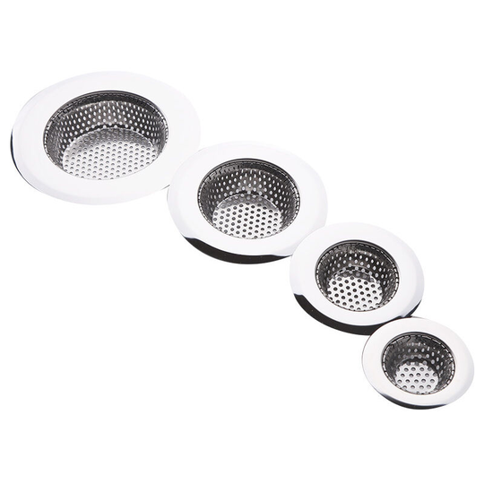 Sunflowergb - Drain Hair Catcher, 4 Pack, Bathtub Drain Cover, Kitchen Sink Strainer, Stainless Steel Bathroom Sink, Various Sizes from 1.37' to 3.74'