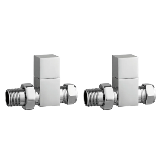Brodie Towel Rail & Radiator Straight Valves