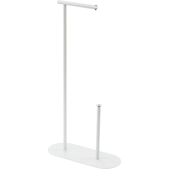 Plaza Toilet Roll & Spare Paper Holder - White