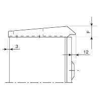 NSYTJ2015 - Top cover for cabinet 200x150mm NSYTJ2015