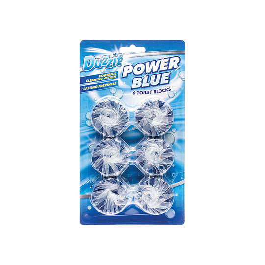 Power Blue Toilet Block 6 Pack DZT1036-36 - Duzzit
