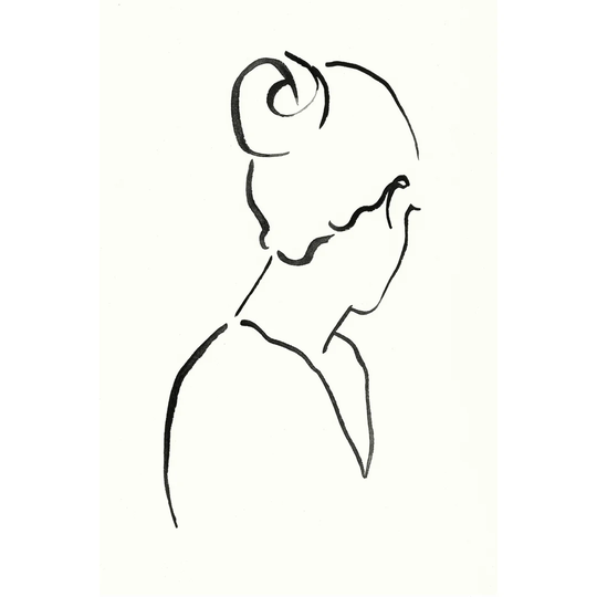 Minimal Profile II by Victoria Borges - Wrapped Canvas Painting Print