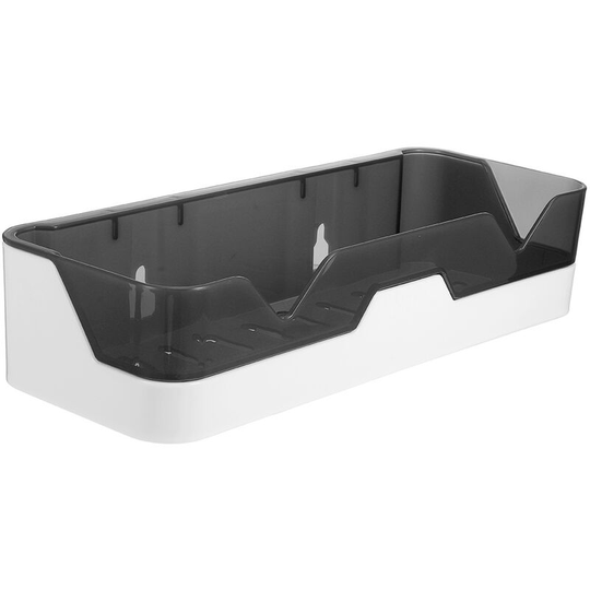 Self Adhesive Shower Shelf Bathroom Storage Rack Caddy Organizer Holder Basket Black