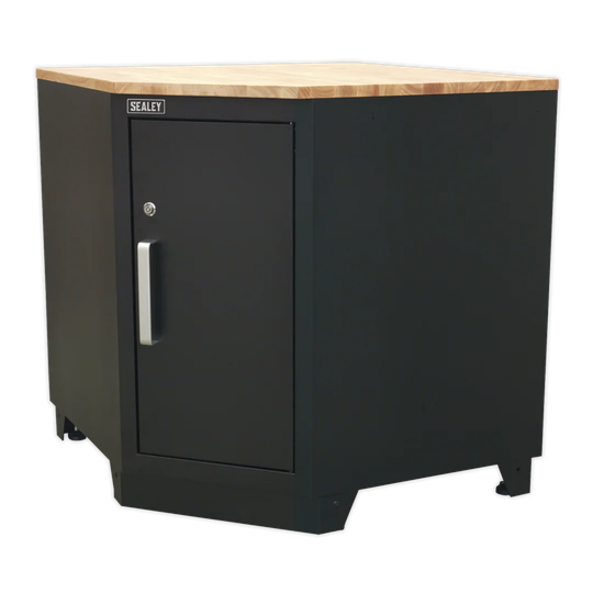 37.6" H x 36.61" W x 36.61" D Heavy-Duty Modular Corner Floor Cabinet