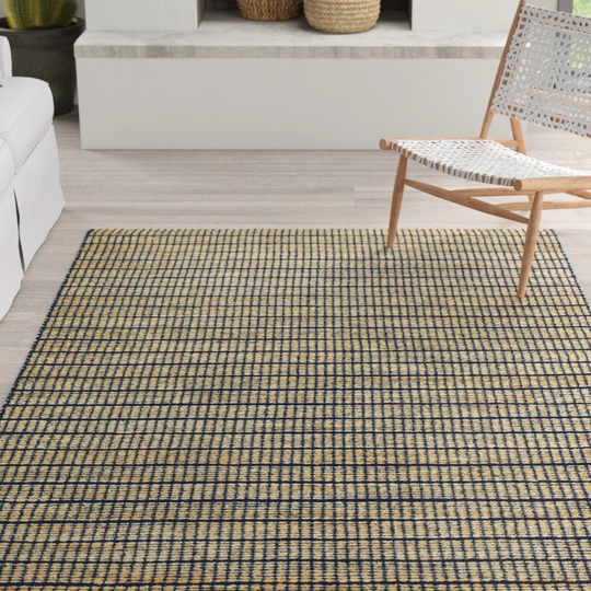 Strongylos Handwoven Indigo Rug