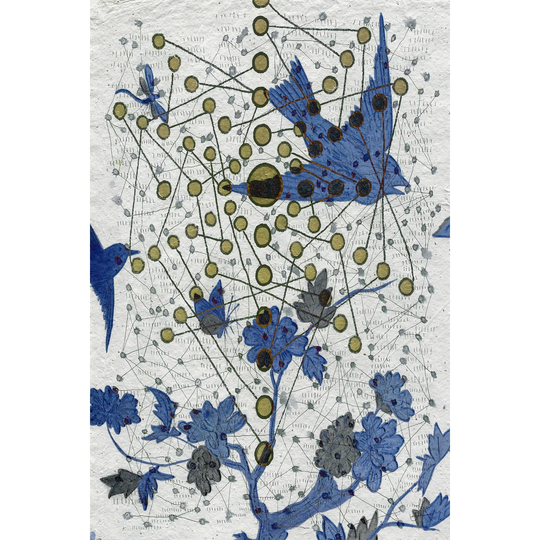 Chakra Web With Wings - Wrapped Canvas Painting